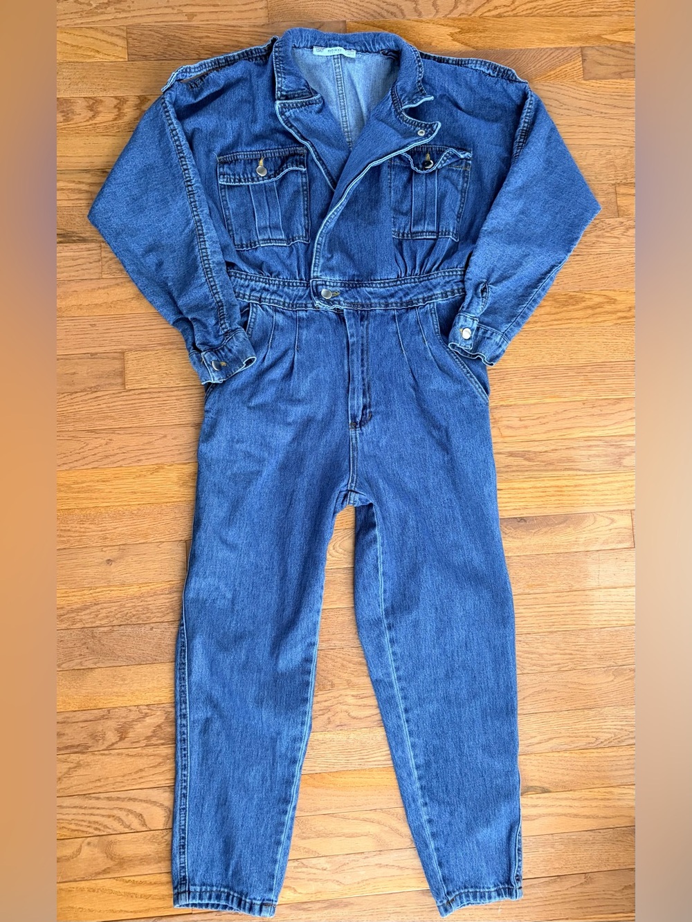 ÉTICA Denim Utility Jumpsuit Medium | 100% Cotton Workwear